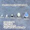 50pcs Teardrop Crystal Glass Beads 10x15mm Vertical Hole Faceted Glass Teardrop Spacer Beads for Bracelets Necklace Earring DIY Jewelry Making Craft(Mix Colors Series)